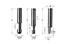 CMT - SOLID CARBIDE TRIMMER BIT S=6.35 D=4.76 DEG.7^