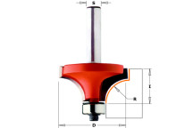 CMT - ROUNDOVER BIT W/BRNG HW S=6,35 D=25,4X12,7