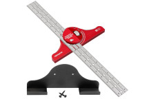 Woodpeckers Indexable Protractor with 450mm Blade and Rack-It