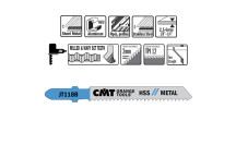 CMT - 5 JIG SAW BLADES HSS 76x2x12TPI (METAL/STRAIGHT/FINE)
