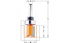 CMT - PATTERN BIT W/BRNG HW S=6,35 D=15,8X12,7