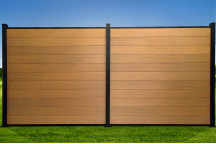 FencePlus - KIT - Duo Fence Panel - Cedar (inc. 2.4m Posts)