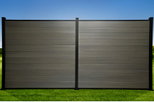 FencePlus - KIT - Duo Fence Panel - Grey (inc. 2.4m Posts)