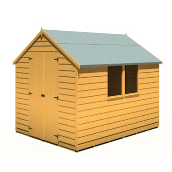 Shed Overlap 6\' x 8\' w/ Window & Double Door