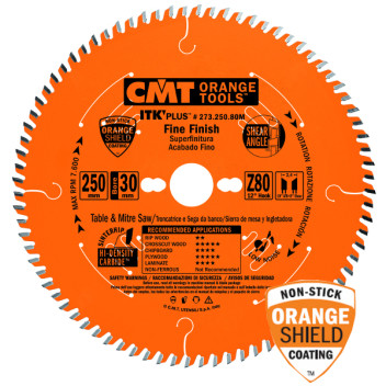 CMT ITK PLUS FINISH SAW BLADE Hw 305X2.6/1.8X30(+16) Z72