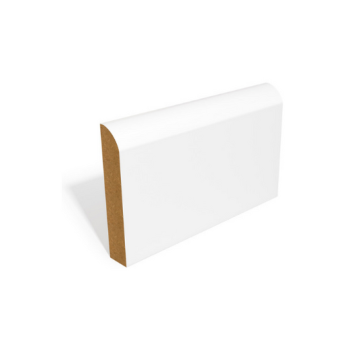 018 x 144 x 5400 mm MDF Primed Round One Edge Skirting FSC