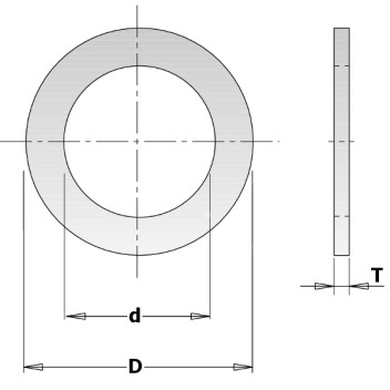 CMT - REDUCTION RING FOR SAW 30-15.8X1.4