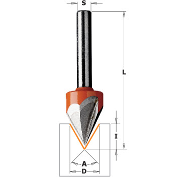 CMT - LASER POINT BIT Z3 HW S=6,35 D=12,7X11