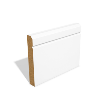 018 x 144 x 4400 mm MDF Primed V-Grooved & Chamfered Skirting FSC