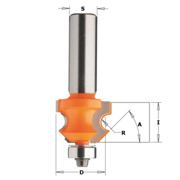 CMT - HW WAINSCOT/PANELIG ROUTER BIT W/BEARING 45