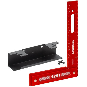 Woodpeckers Precision Woodworking Square 300mm x 200mm with Rack-It