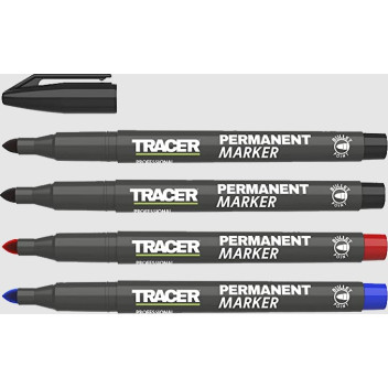 TRACER PERMANENT MARKER (2x Black, 1x Red, 1x Blue)