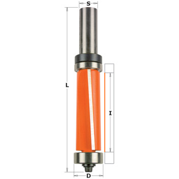 CMT - SUPER-DUTY FLUSH TRIM BIT WITH BEARING HW S=12,7 D=19X50,8 RH