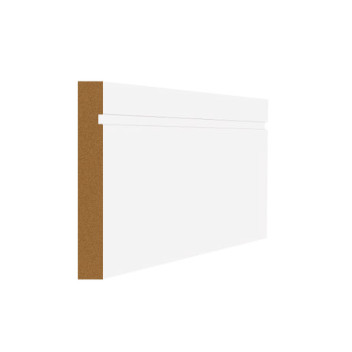 018 x 144 x 4200 mm MDF Primed Shadow Groove Skirting FSC