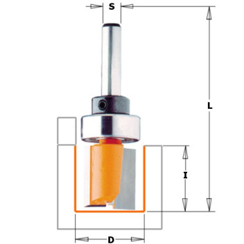 CMT - PATTERN BIT W/BRNG HW S=6,35 D=15,8X12,7