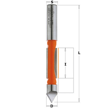 CMT - PANEL PILOT BIT HW S=12,7 D=12,7X31,7X10